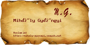 Mihály Gyöngyi névjegykártya