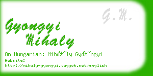 gyongyi mihaly business card